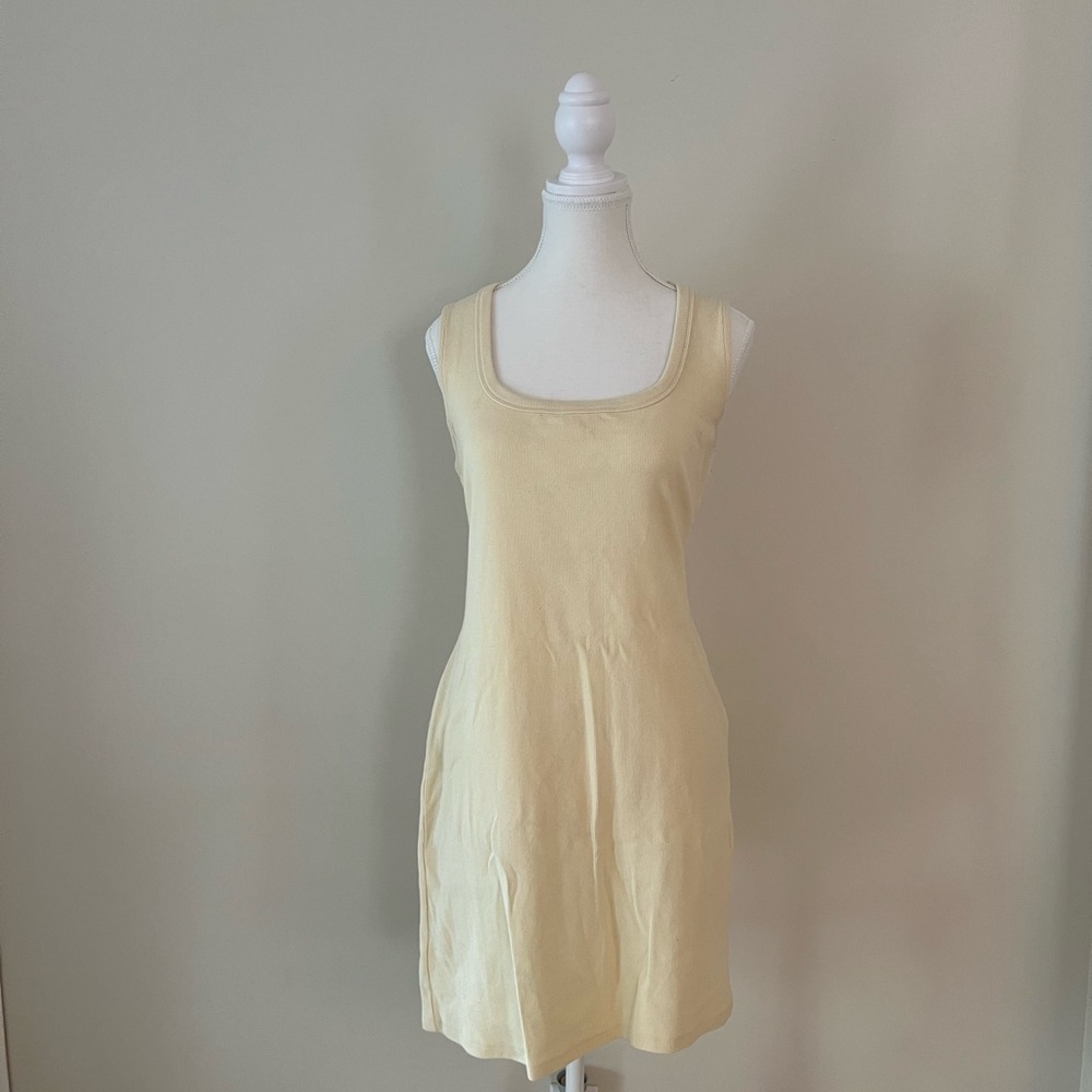 H&M Light Yellow Sleeveless Dress